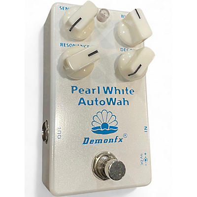 Used Demonfx PEARL WHITE AUTOWAH Effect Pedal