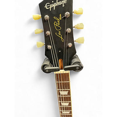 Used Depiphone LES PAUL Tobacco Sunburst Solid Body Electric Guitar