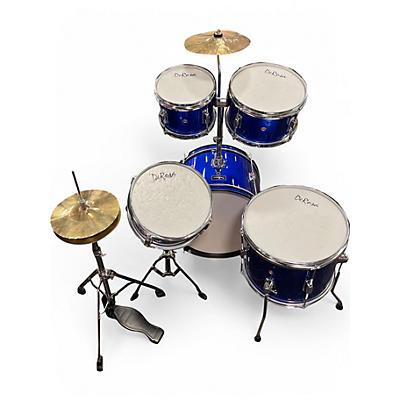 Used Derosa 5 Piece Combo 5 Piece set Blue Drum Kit
