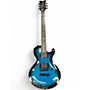 Used Diamond Guitars LTF Bolero Limited Flame Trans Blue Solid Body Electric Guitar Trans Blue