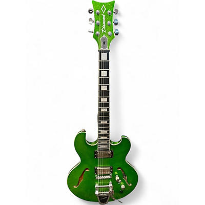 Used Diamond IMPERIAL Metallic Green Hollow Body Electric Guitar