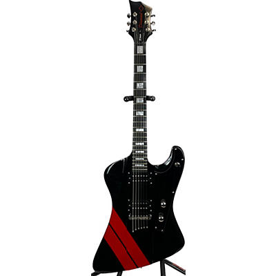 Diamond Used Diamond ST Hailfire Black And Red Solid Body Electric Guitar