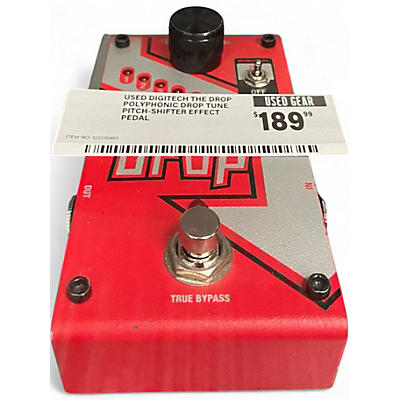 Used DigiTech The Drop Polyphonic Drop Tune Pitch-Shifter Effect Pedal