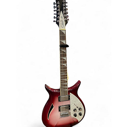 Used Dillion DRK-7112T Red Hollow Body Electric Guitar Red