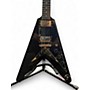 Used Dillion Flying V Black Solid Body Electric Guitar Black