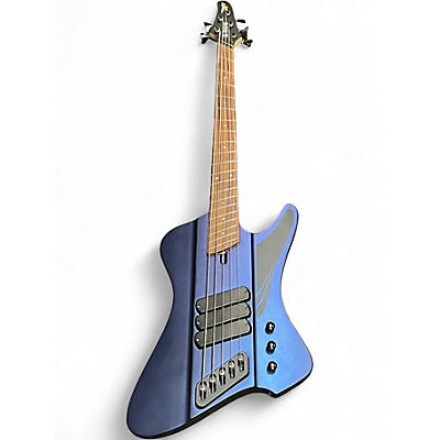 Used Dingwall D Roc  Matte Blue Purple Color Shift Electric Bass Guitar
