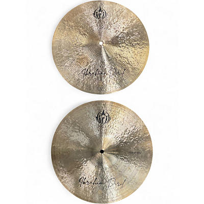 Used Diril 15in Ibrahim Master Design Series Raw Bell Hihat Pair Cymbal