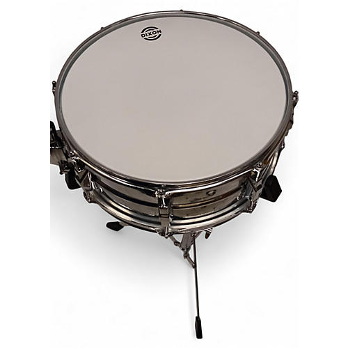 Used Dixon 14X5.5 DXS1 STUDENT SNARE KIT Chrome Silver Drum Chrome Silver 211