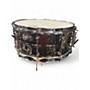 Used Dixon 14X6.5 ARTISAN HMMERED BRASS Black and Silver Drum Black and Silver 213