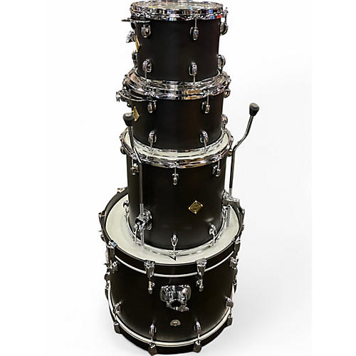 Used Dixon 4 Piece Cornerstone Black Drum Kit Black