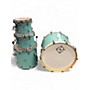 Used Dixon 4 Piece Cornerstone Quetzal Blue Drum Kit Quetzal Blue
