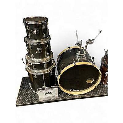 Used Dixon 5 Piece Spark shell pack Misty Black Drum Kit