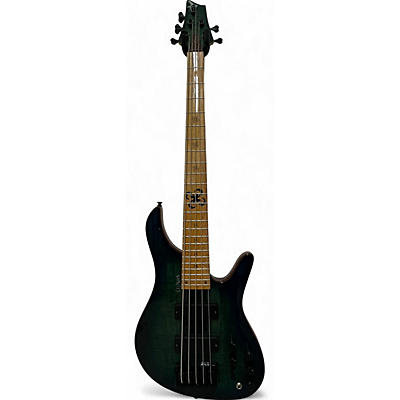 Used D"mark ALPHA 5 Cerulean Blue Electric Bass Guitar