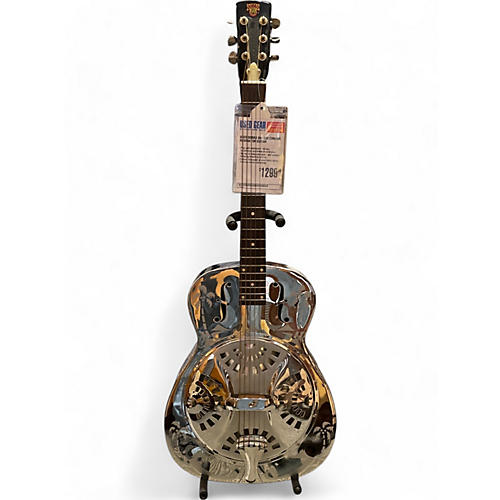 Used Dobro DM-33H Chrome Resonator Guitar Chrome