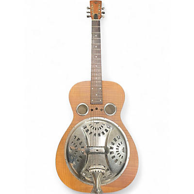 Used Dobro Hound Dog Deluxe Round Neck NATRUAL Resonator Guitar