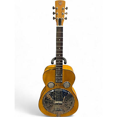 Used Dobro Hound Dog Deluxe Round Neck VINTAGE NATURAL Resonator Guitar