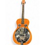 Used Dobro Hound Dog Deluxe Round Neck Vintage Brown Resonator Guitar Vintage Brown