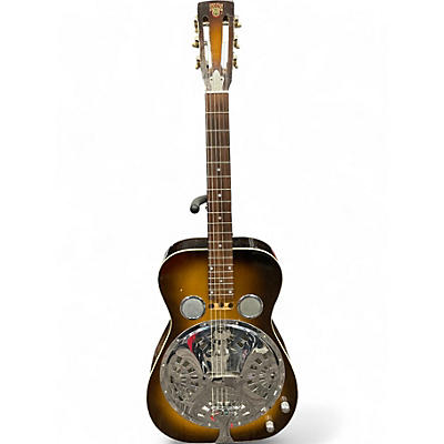 Used Dobro Hound Dog Round Neck 2 Color Sunburst Resonator Guitar