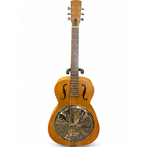Used Dobro Hound Dog Round Neck NATURAL Resonator Guitar NATURAL