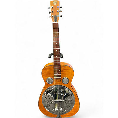 Used Dobro Hound Dog Round Neck Natural Resonator Guitar