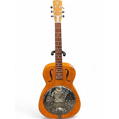 Used Dobro Hound Dog Round Neck Natural Resonator Guitar