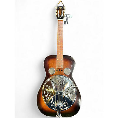 Used Dobro Hound Dog Square Neck 2 Color Sunburst Resonator Guitar