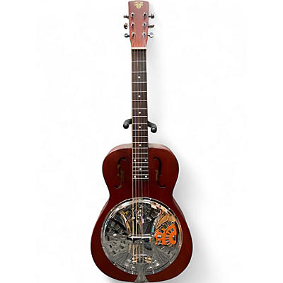 Used Dobro Hound Dog Square Neck Natural Mahogany Resonator Guitar