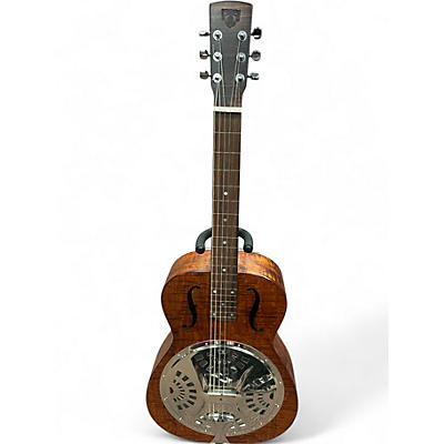 Used Dobro Hound Dog Square Neck Spalted Maple Resonator Guitar