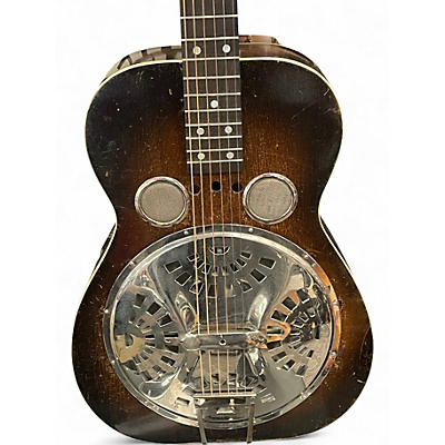 Used Dobro Resonator Vintage Natural Resonator Guitar