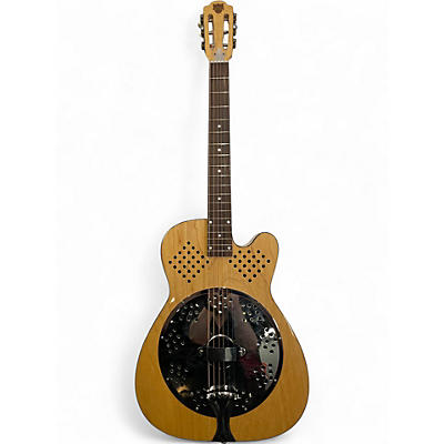 Used Dobro d90 Natural Acoustic Guitar