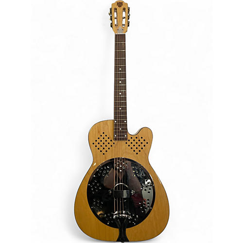 Used Dobro d90 Natural Acoustic Guitar Natural