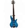 Used Dolan 5 STRING FRETLESS Trans Blue Electric Bass Guitar Trans Blue