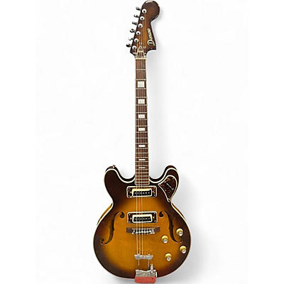 Used Domino SEMI HOLLOW Tobacco Burst Hollow Body Electric Guitar
