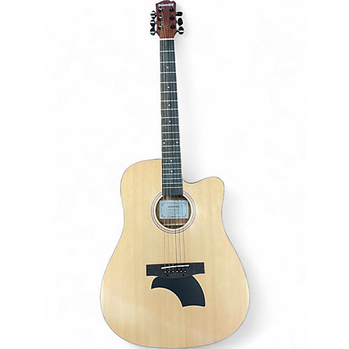 Used Donner DAD-110C BARITONE Natural Acoustic Guitar Natural