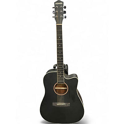 Used Donner DAG-1CB Black Acoustic Guitar
