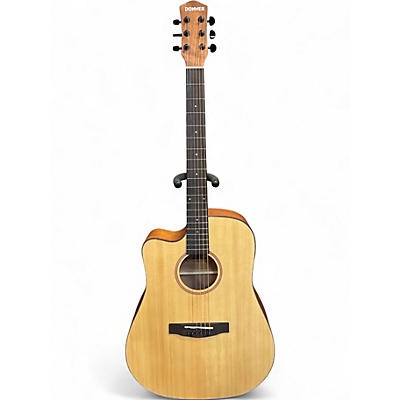 Used Donner DAG-1CL Left-handed Natural Acoustic Guitar Pack