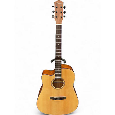 Used Donner DAG-1CL Natural Acoustic Guitar