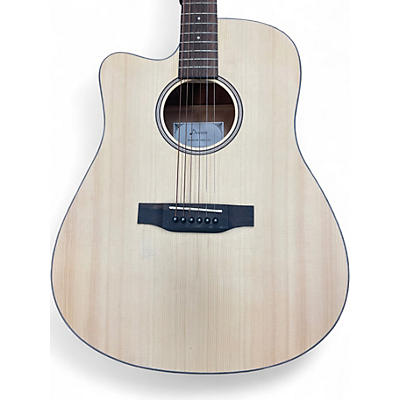 Used Donner DAG-1CL Natural Acoustic Guitar