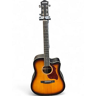 Used Donner DAG1CS 2 Tone Sunburst Acoustic Guitar