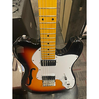 Used Donner DESIGNER SERIES Faded Tobacco Hollow Body Electric Guitar