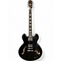Used Donner DJP-1000 Black Hollow Body Electric Guitar Black