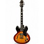 Used Donner DJP1000 3 Color Sunburst Hollow Body Electric Guitar 3 Color Sunburst