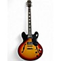 Used Donner DJP1000 JAZZ 3 Tone Sunburst Hollow Body Electric Guitar 3 Tone Sunburst