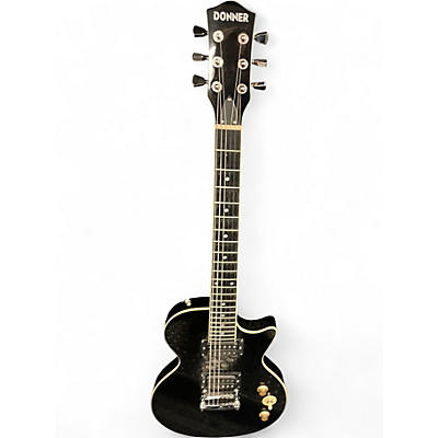 Used Donner DLP-124 Black Solid Body Electric Guitar