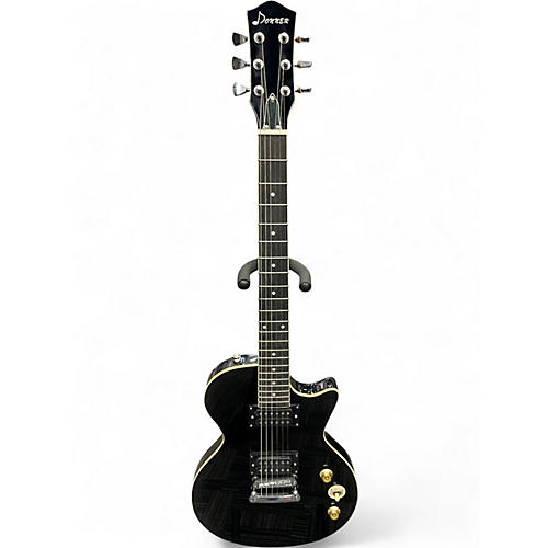 Used Donner DST 100 Black Solid Body Electric Guitar Black
