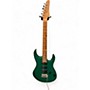 Used Donner DST 700 Green Solid Body Electric Guitar Green