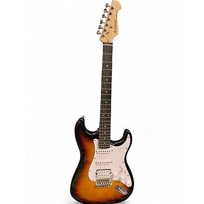 Used Donner DST100S 2 Tone Sunburst Solid Body Electric Guitar