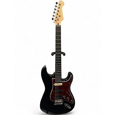 Used Donner DST200 Black Solid Body Electric Guitar