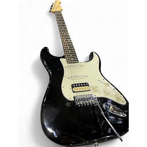 Used Donner DST400 Black Solid Body Electric Guitar Black