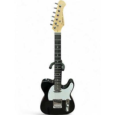 Used Donner DTL100 Black and White Solid Body Electric Guitar